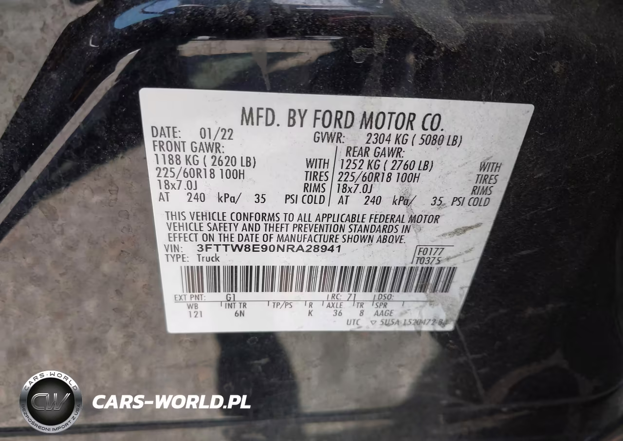 2022 Ford Maverick VIN:3FTTW8E90NRA28941 - 9