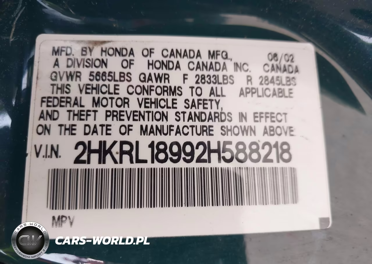 2002 Honda Odyssey Ex-L VIN:2HKRL18992H588218 - 9