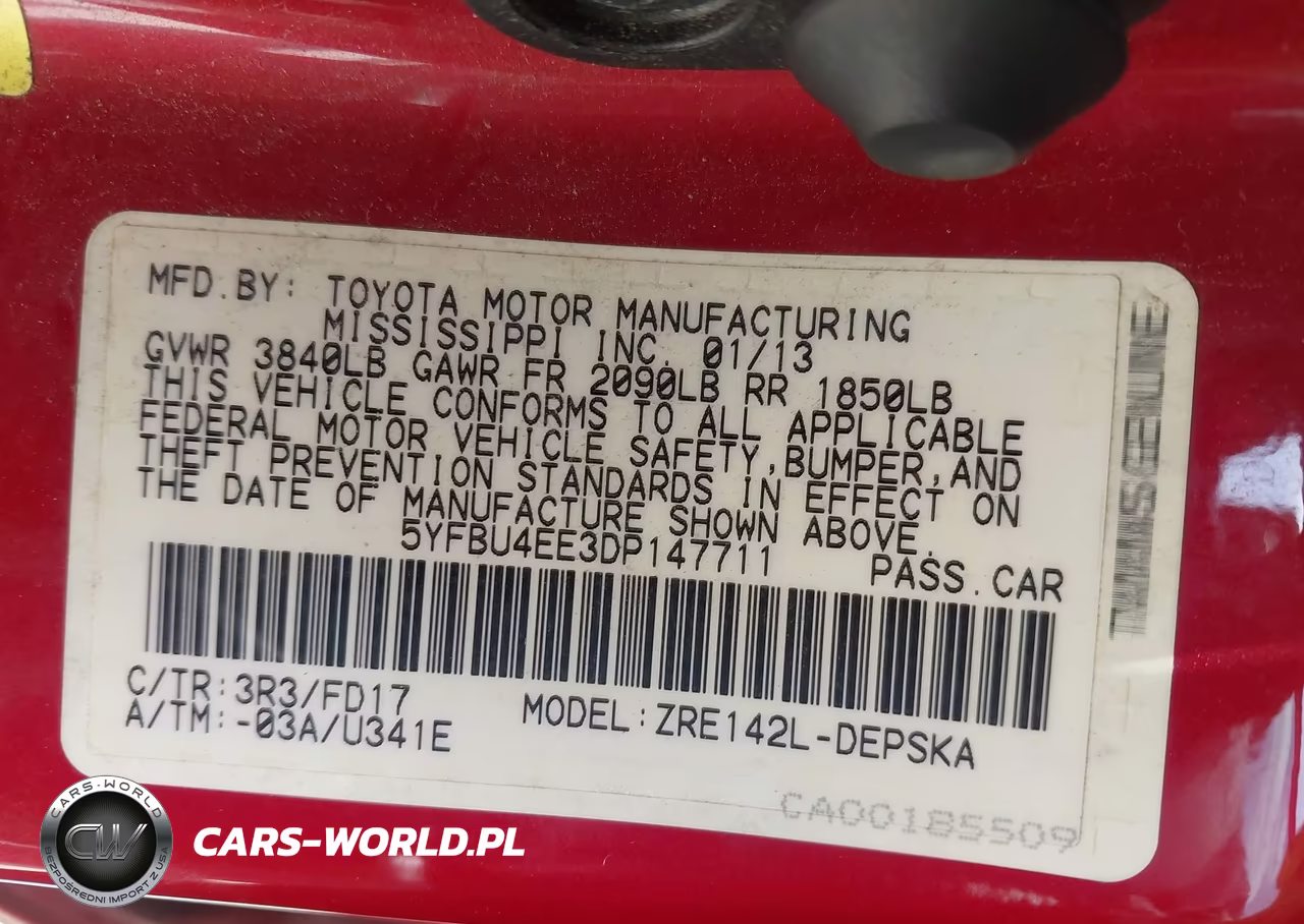 2013 Toyota Corolla S VIN:5YFBU4EE3DP147711 - 9