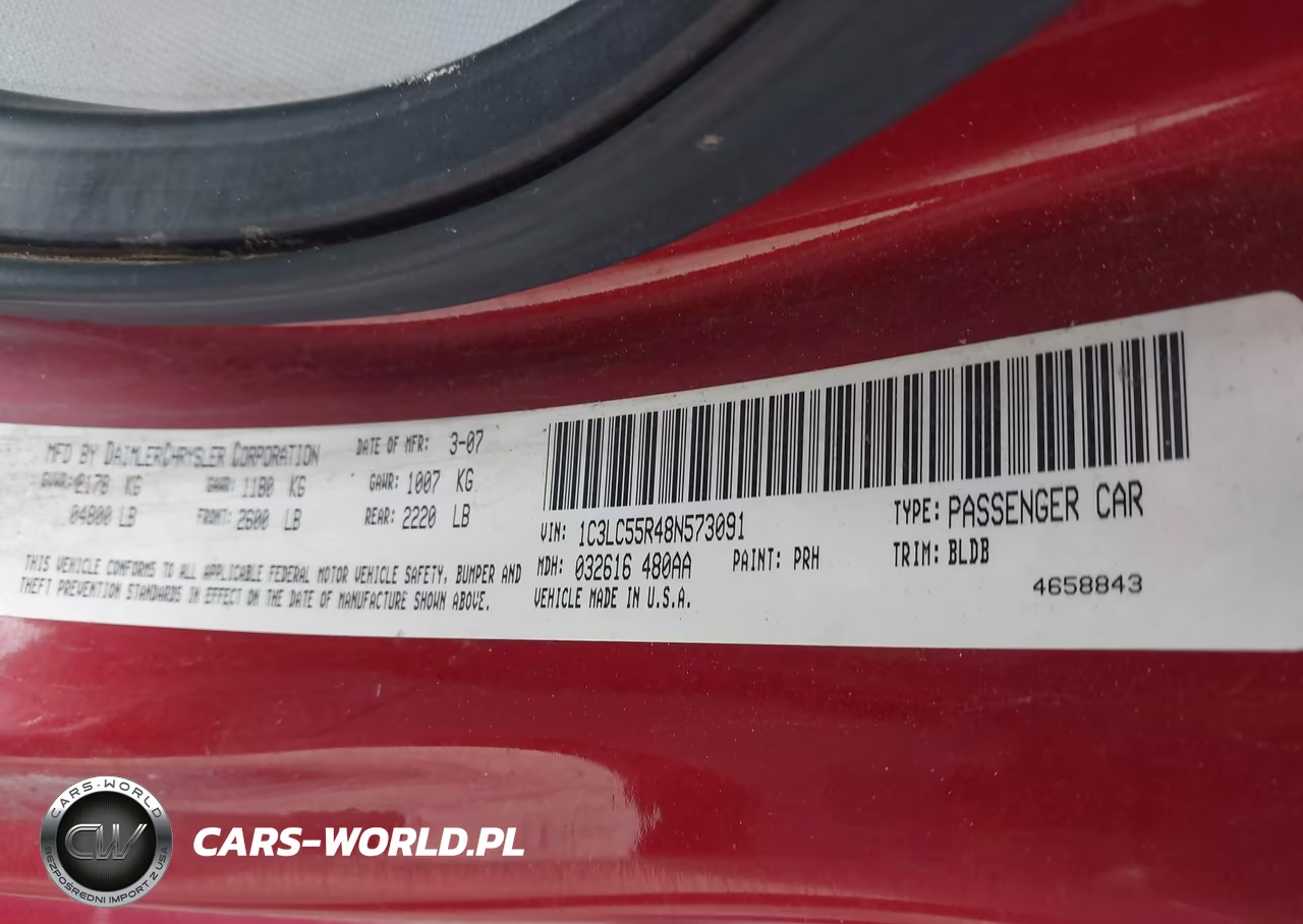 2008 Chrysler Sebring Touring VIN:1C3LC55R48N573091 - 9