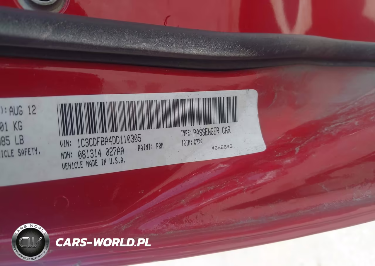 2013 Dodge Dart Rallye VIN:1C3CDFBA4DD110305 - 9