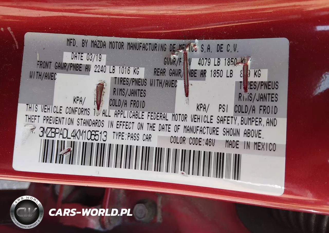 2019 Mazda Mazda3 Preferred Package VIN:3MZBPADL4KM106513 - 9