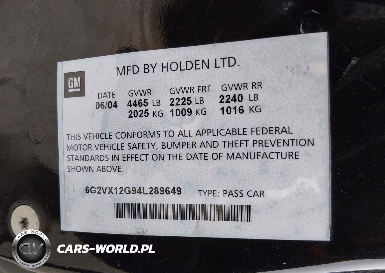 2004 Pontiac Gto VIN:6G2VX12G94L289649 - 9