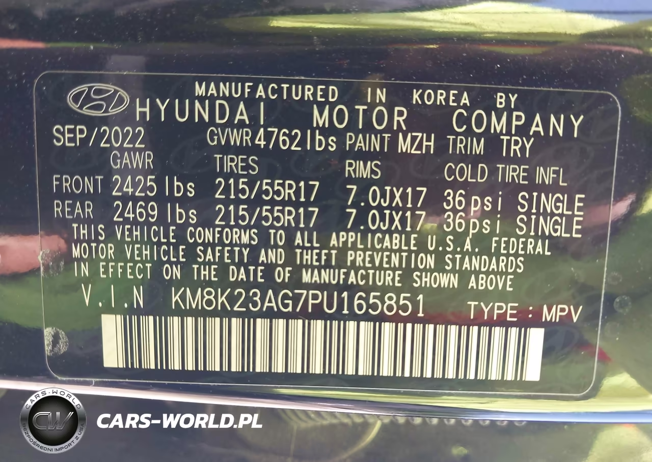 2023 Hyundai Kona Electric Se VIN:KM8K23AG7PU165851 - 9