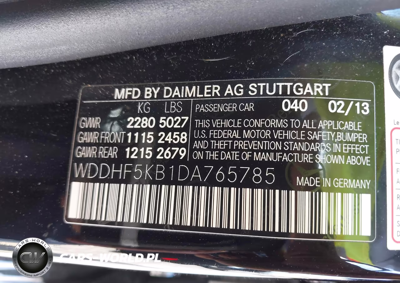2013 Mercedes-Benz E 350 VIN:WDDHF5KB1DA765785 - 9