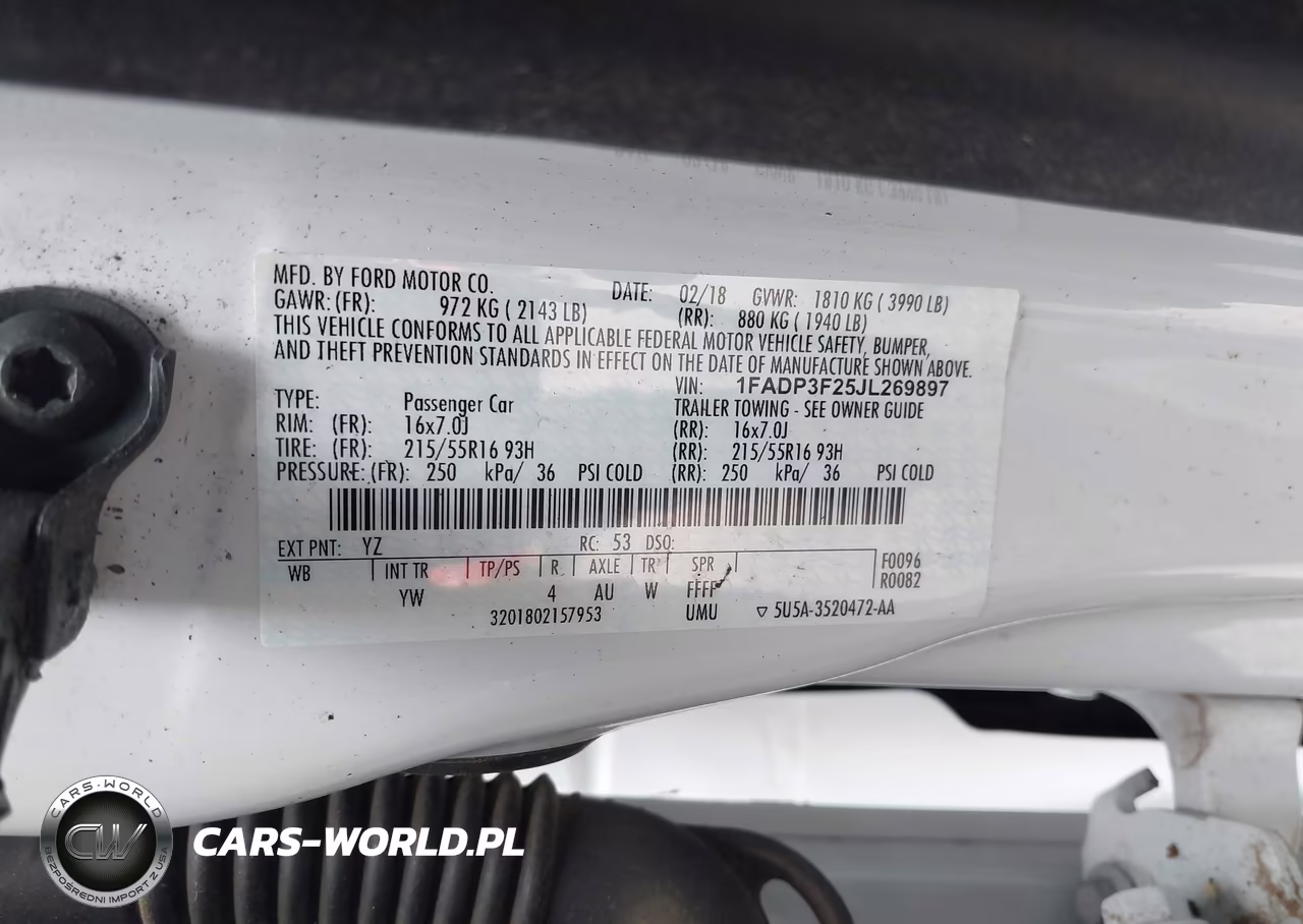 2018 Ford Focus Se VIN:1FADP3F25JL269897 - 9