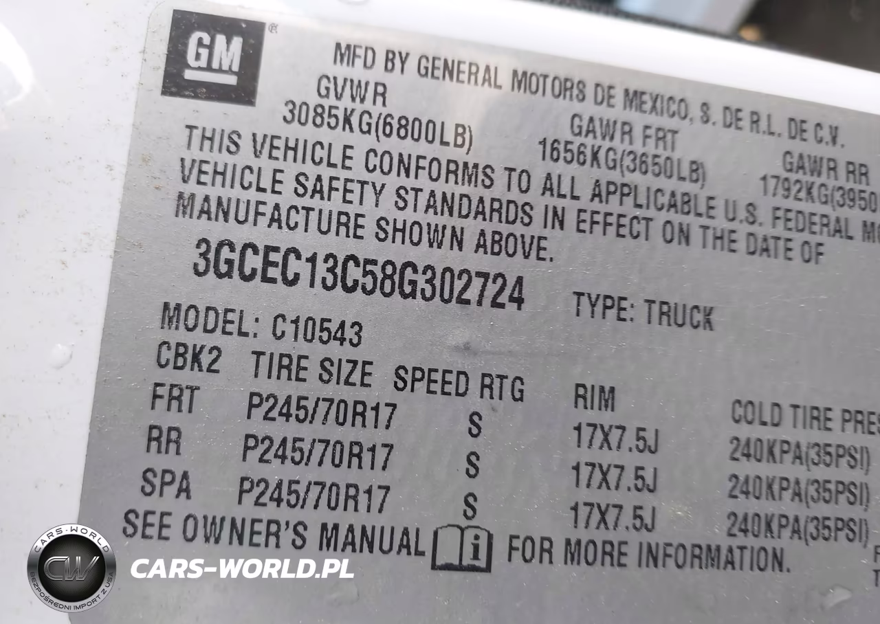 2008 Chevrolet Silverado 1500 Ls VIN:3GCEC13C58G302724 - 9