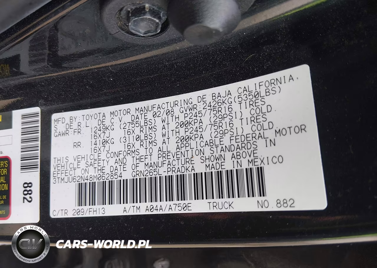 2008 Toyota Tacoma Prerunner V6 VIN:3TMJU62N48M062854 - 9