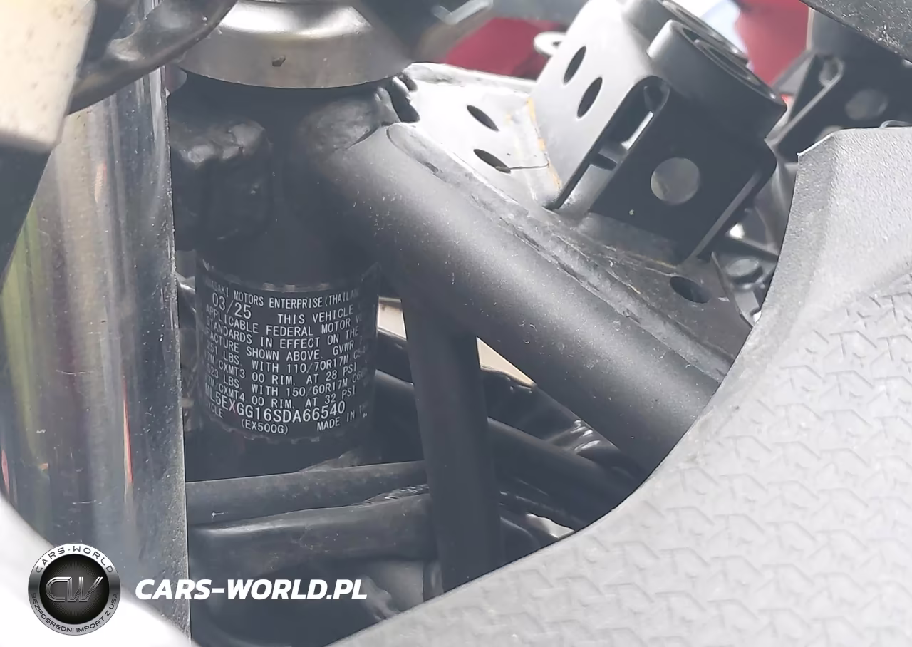 2025 Kawasaki Ex500 VIN:ML5EXGG16SDA66540 - 10