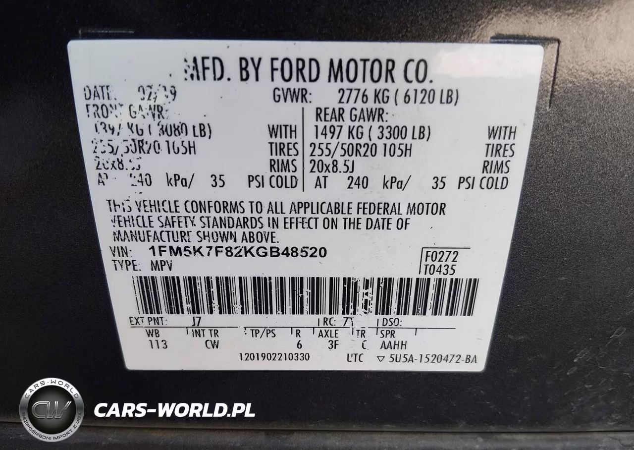 2019 Ford Explorer Limited VIN:1FM5K7F82KGB48520 - 9