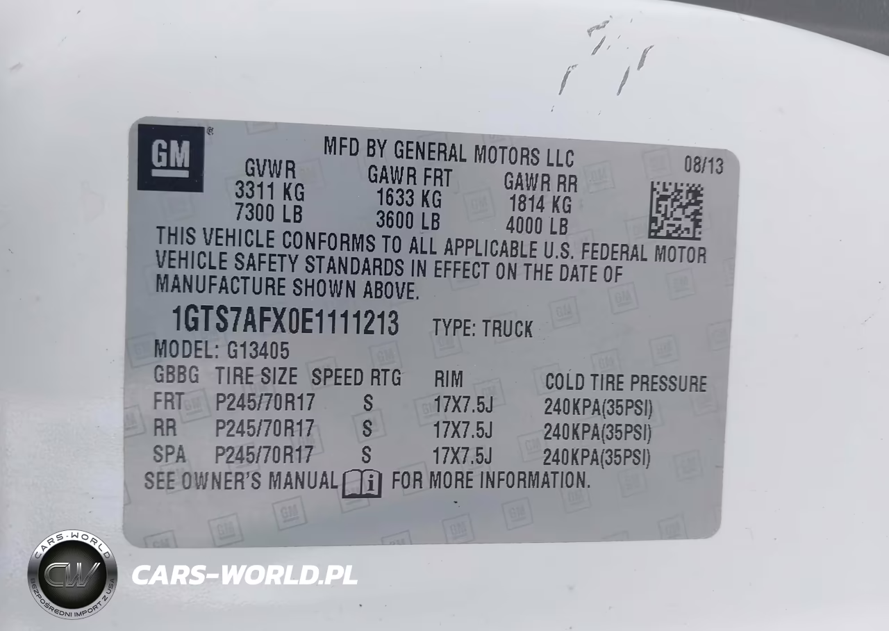 2014 GMC Savana 1500 Work Van VIN:1GTS7AFX0E1111213 - 9