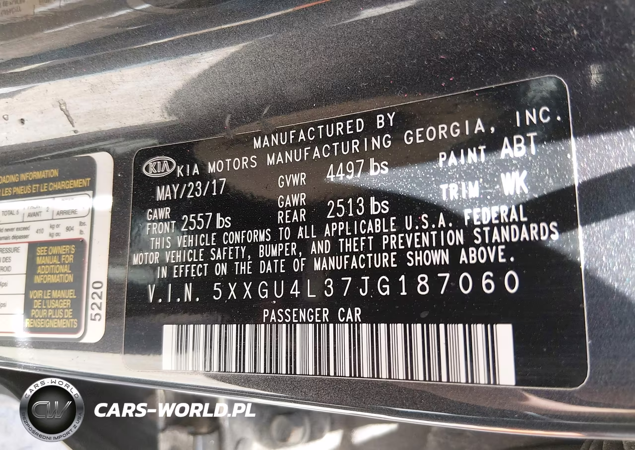2018 Kia Optima Ex VIN:5XXGU4L37JG187060 - 9