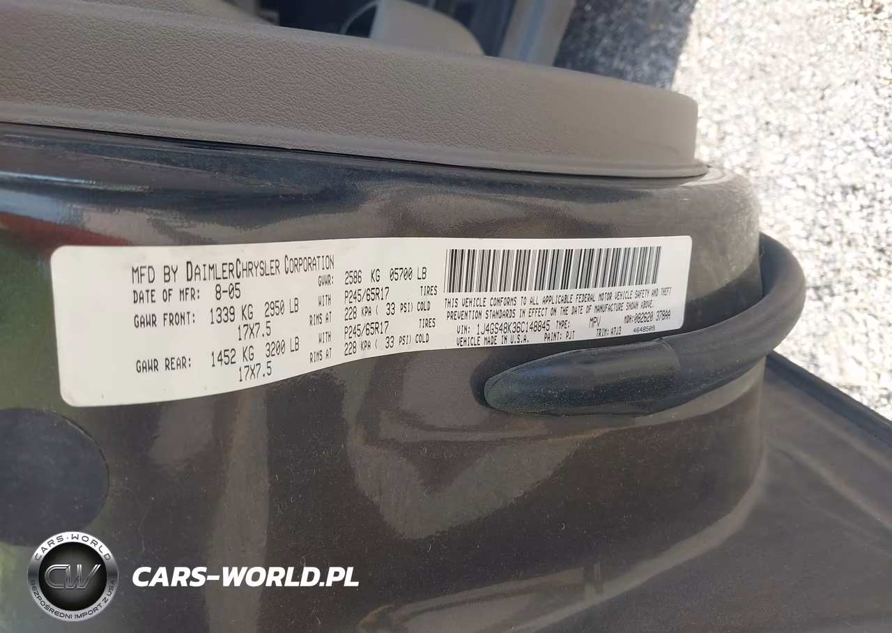 2006 Jeep Grand Cherokee Laredo VIN:1J4GS48K36C148845 - 9