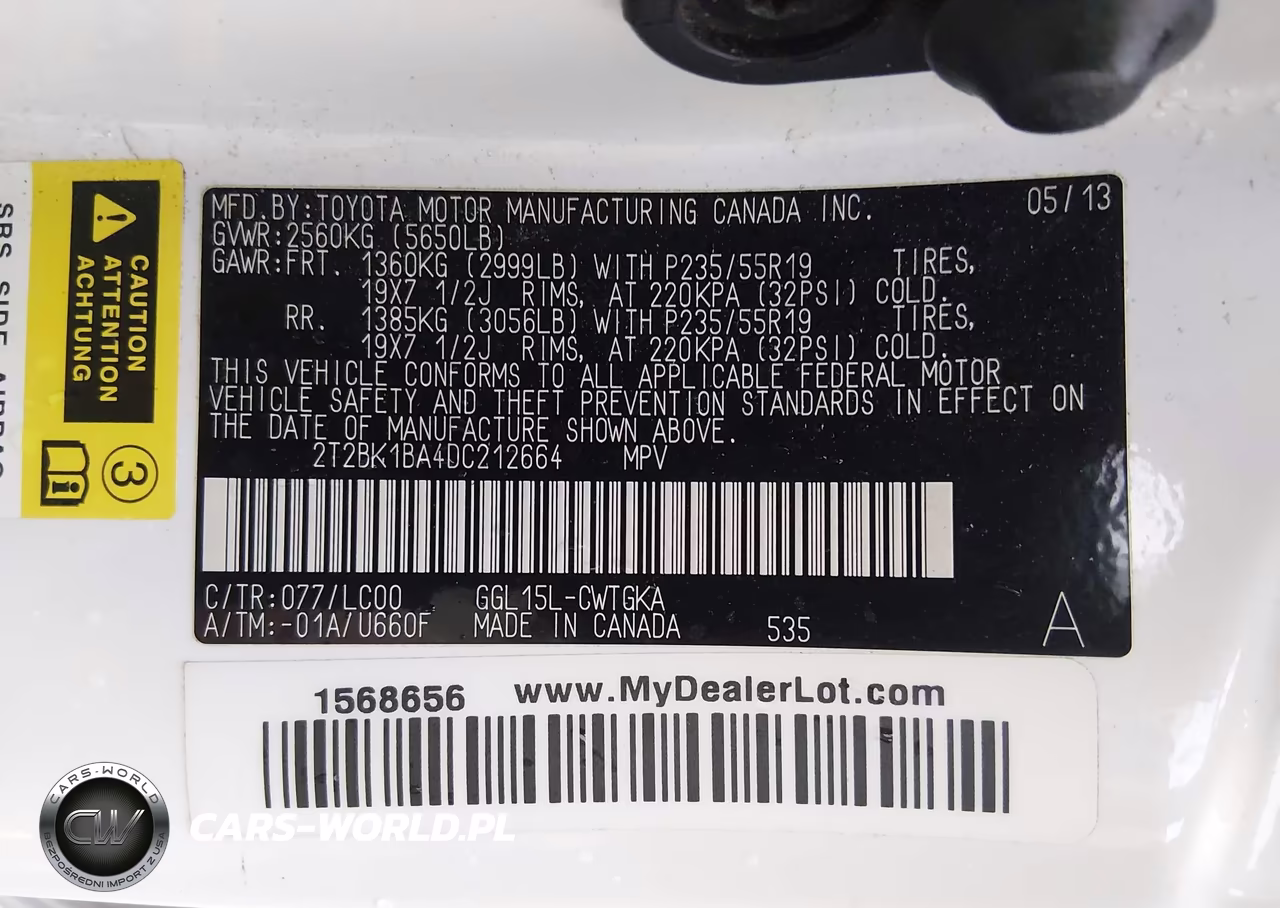 2013 Lexus Rx 350 VIN:2T2BK1BA4DC212664 - 9
