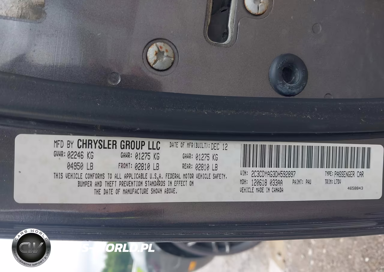 2013 Dodge Challenger Sxt VIN:2C3CDYAG3DH592897 - 9