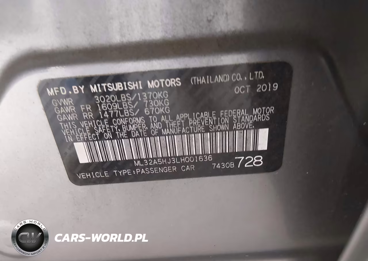 2020 Mitsubishi Mirage Le VIN:ML32A5HJ3LH001636 - 9