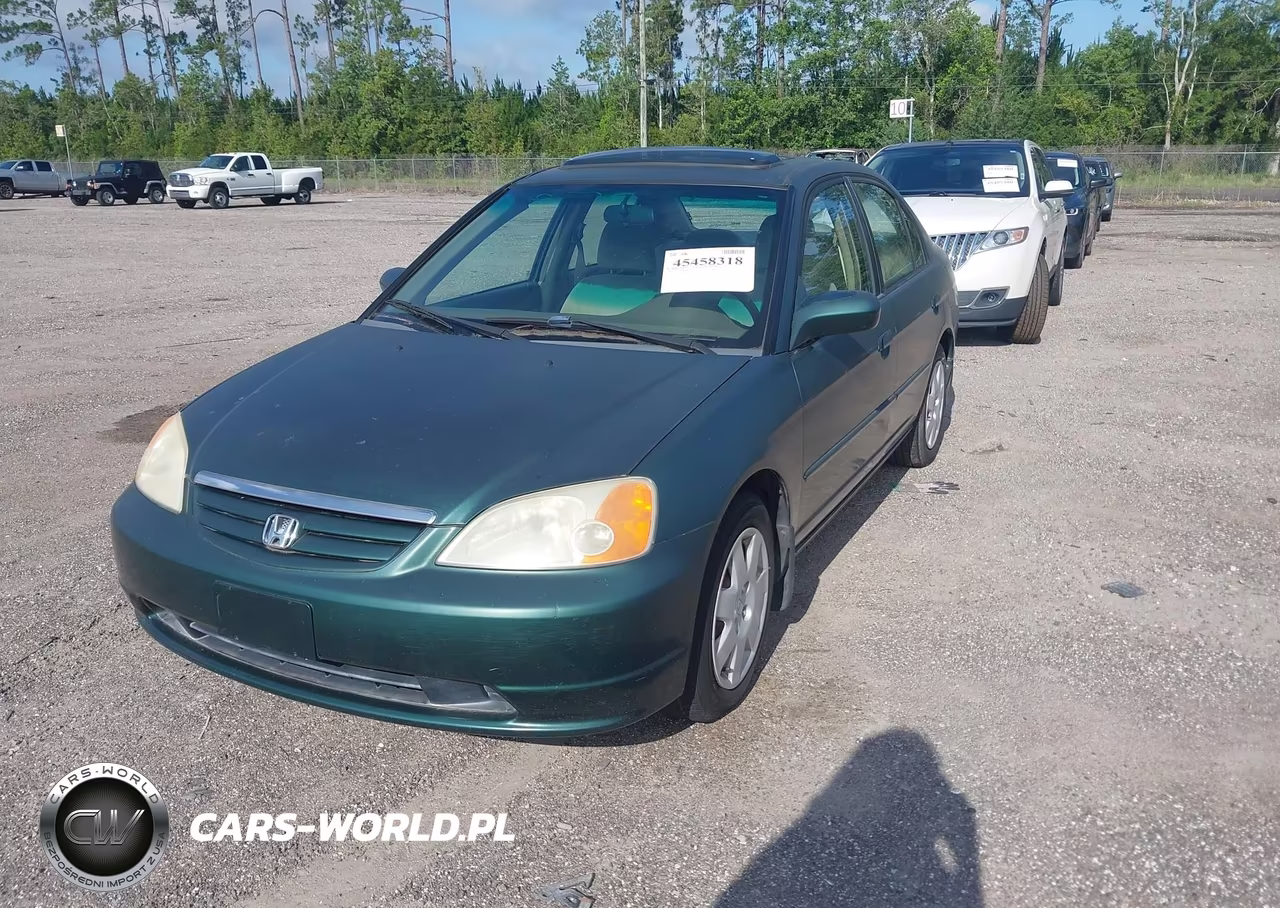 2001 Honda Civic Ex VIN:2HGES26781H533566 - 2