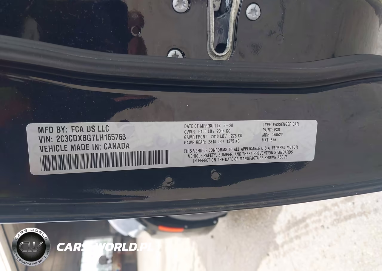 2020 Dodge Charger Sxt Rwd VIN:2C3CDXBG7LH165763 - 9