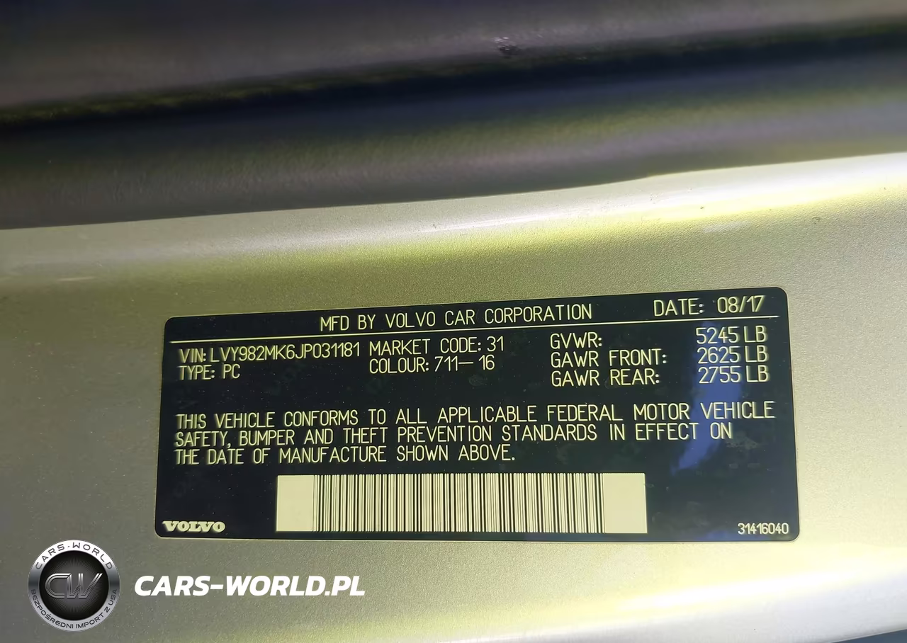 2018 Volvo S90 T5 Momentum VIN:LVY982MK6JP031181 - 9