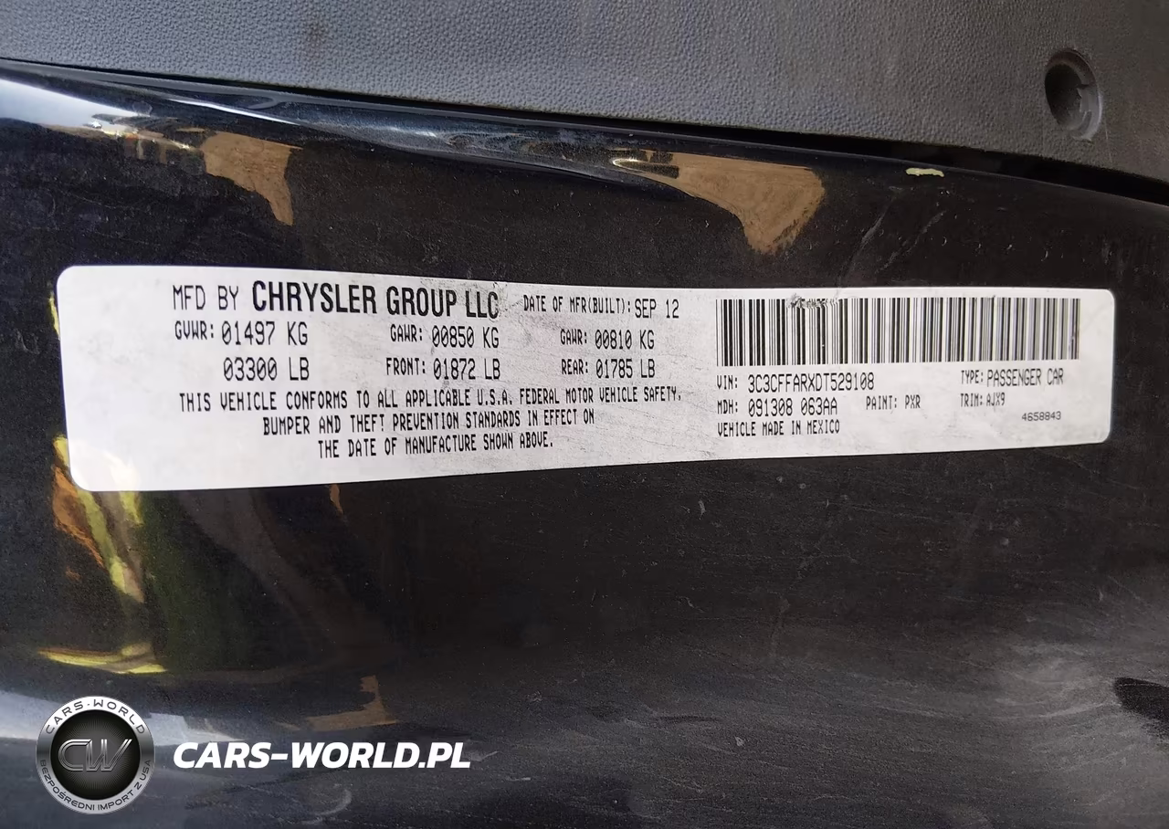 2013 Fiat 500 Pop VIN:3C3CFFARXDT529108 - 9