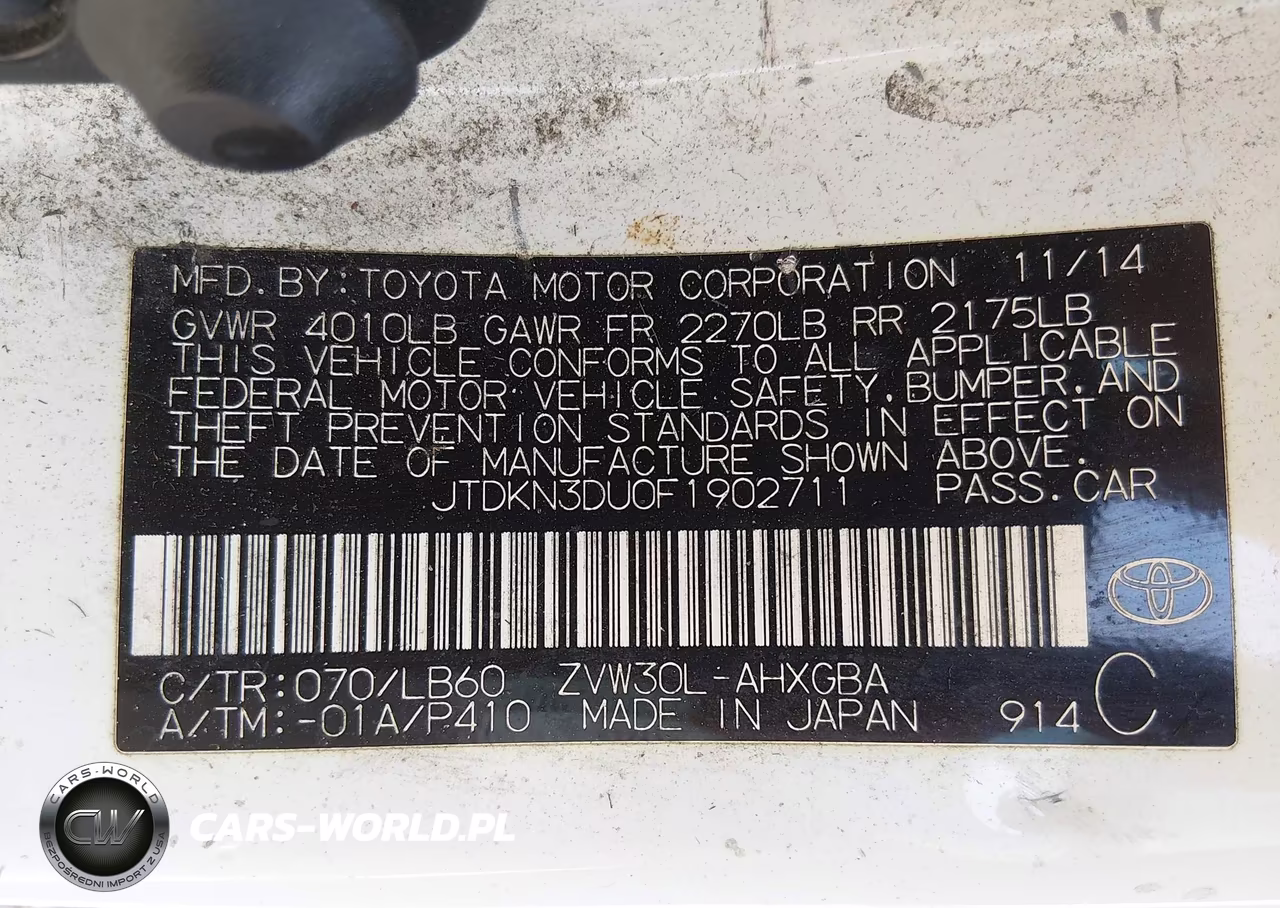 2015 Toyota Prius Four VIN:JTDKN3DU0F1902711 - 9