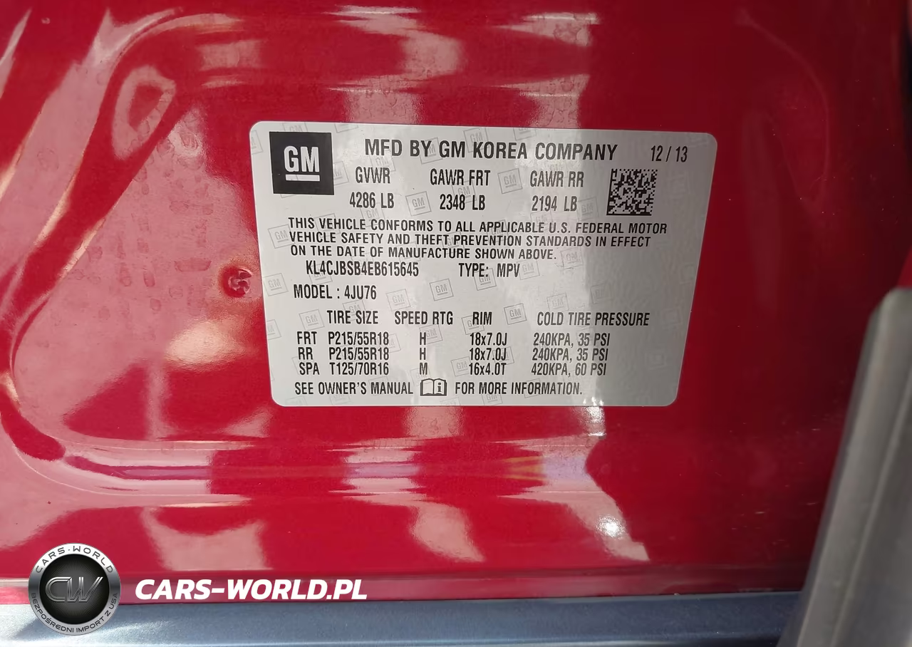 2014 Buick Encore Convenience VIN:KL4CJBSB4EB615645 - 9
