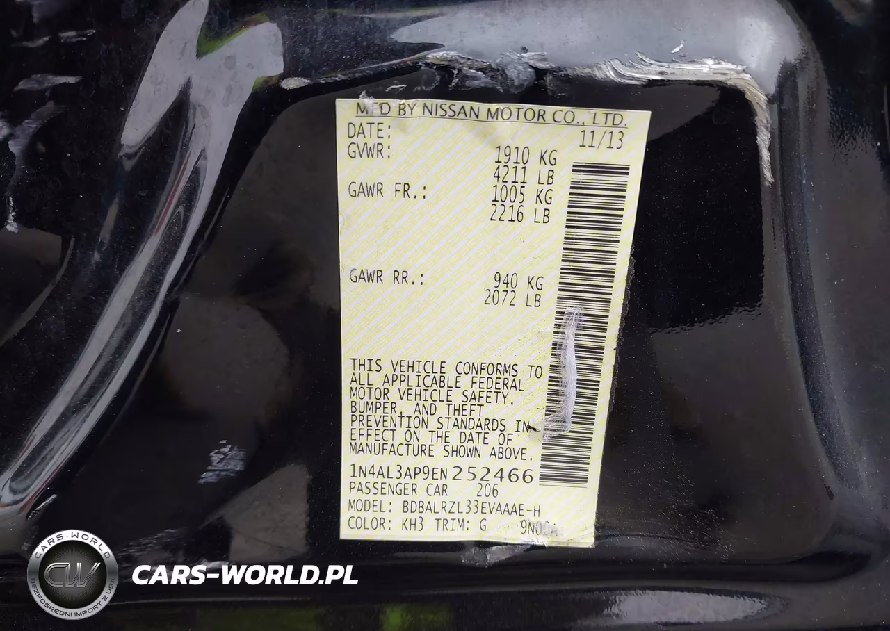 2014 Nissan Altima 2.5 S VIN:1N4AL3AP9EN252466 - 9