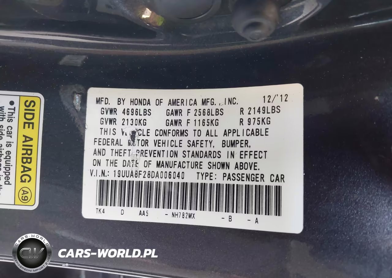 2013 Acura Tl 3.5 VIN:19UUA8F28DA006040 - 9