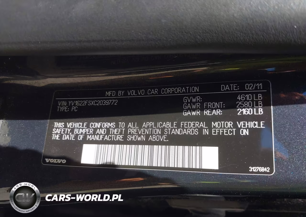2012 Volvo S60 T5 VIN:YV1622FSXC2039772 - 9