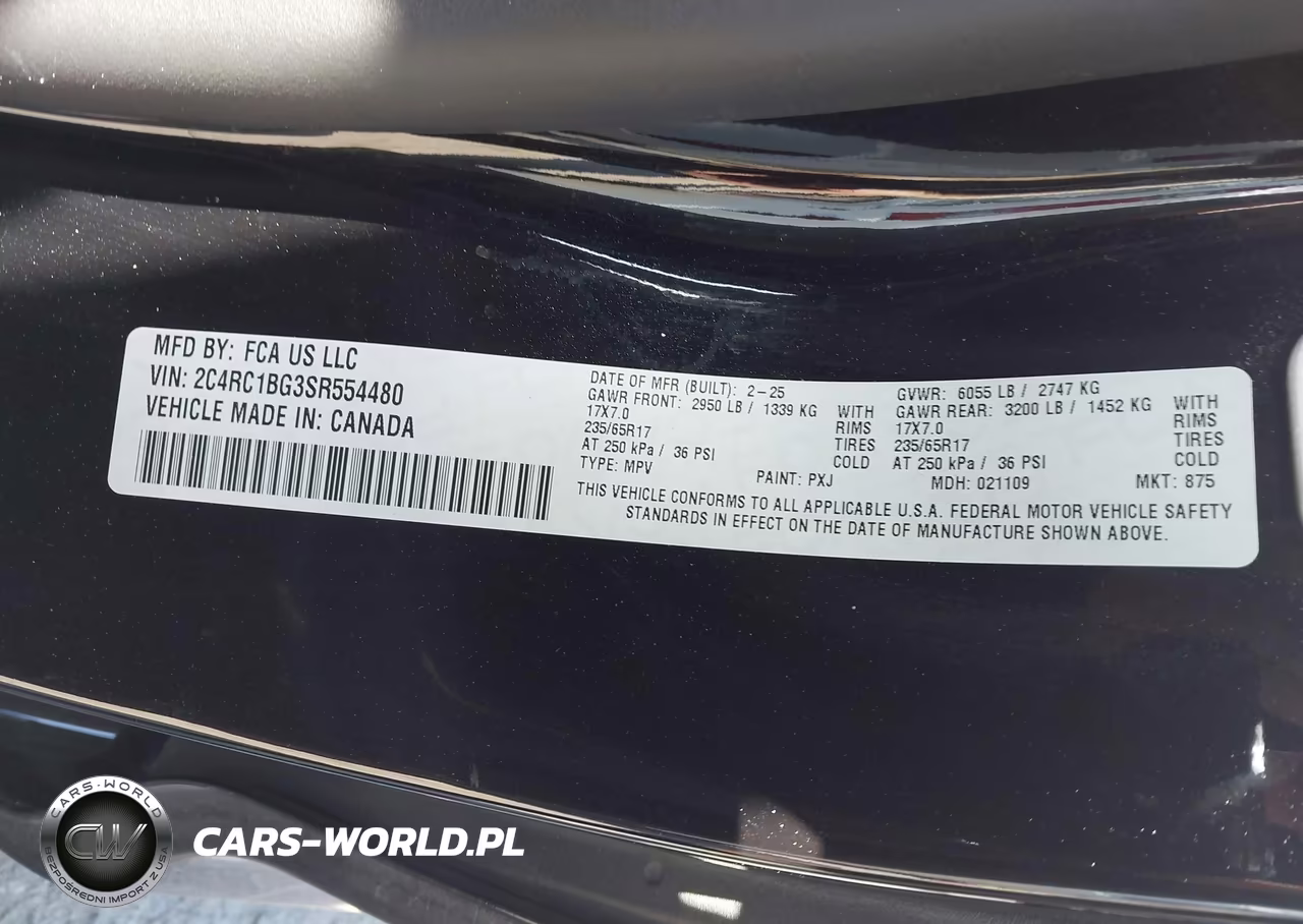 2025 Chrysler Pacifica Select VIN:2C4RC1BG3SR554480 - 9