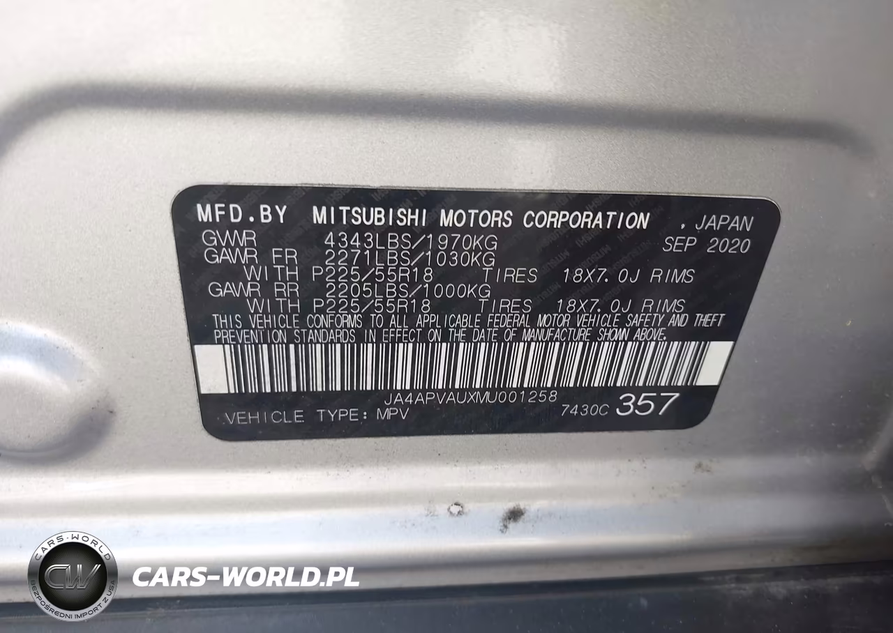 2021 Mitsubishi Outlander Sport 2.0 Se 2Wd VIN:JA4APVAUXMU001258 - 9