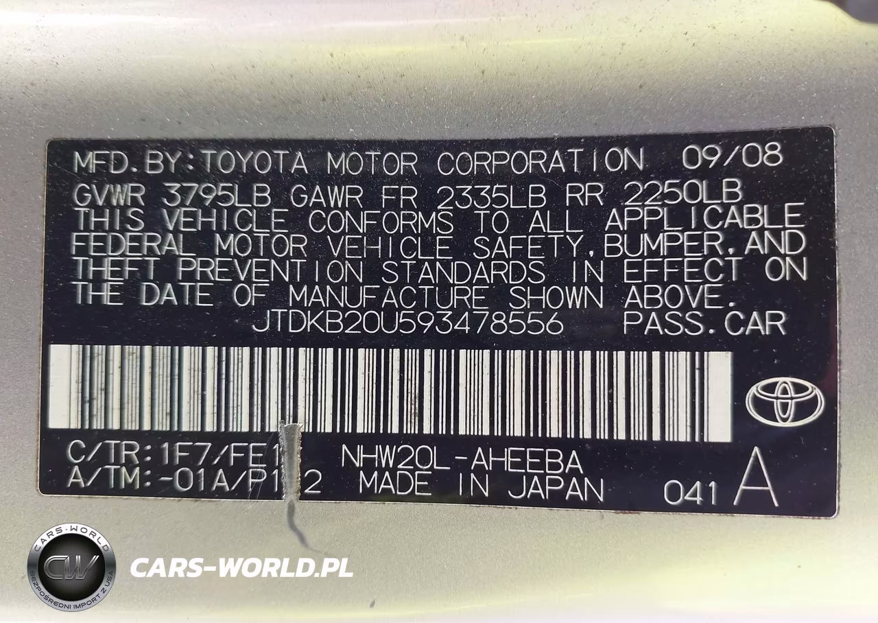 2009 Toyota Prius VIN:JTDKB20U593478556 - 9
