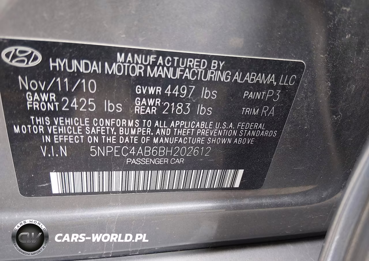 2011 Hyundai Sonata Limited 2.0T VIN:5NPEC4AB6BH202612 - 9