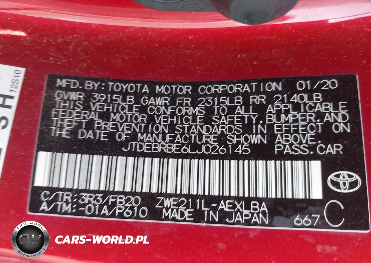 2020 Toyota Corolla Hybrid Le VIN:JTDEBRBE6LJ026145 - 9