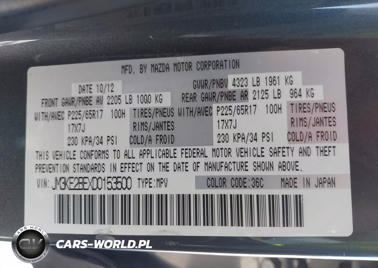 2013 Mazda Cx-5 Sport VIN:JM3KE2BEXD0153500 - 9