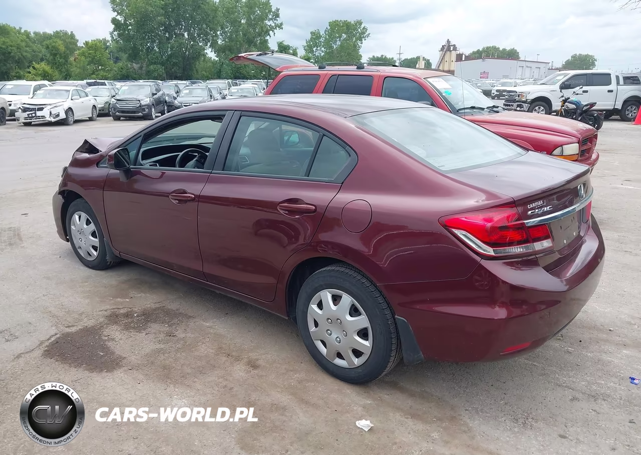 2013 Honda Civic Lx VIN:19XFB2F57DE089694 - 3