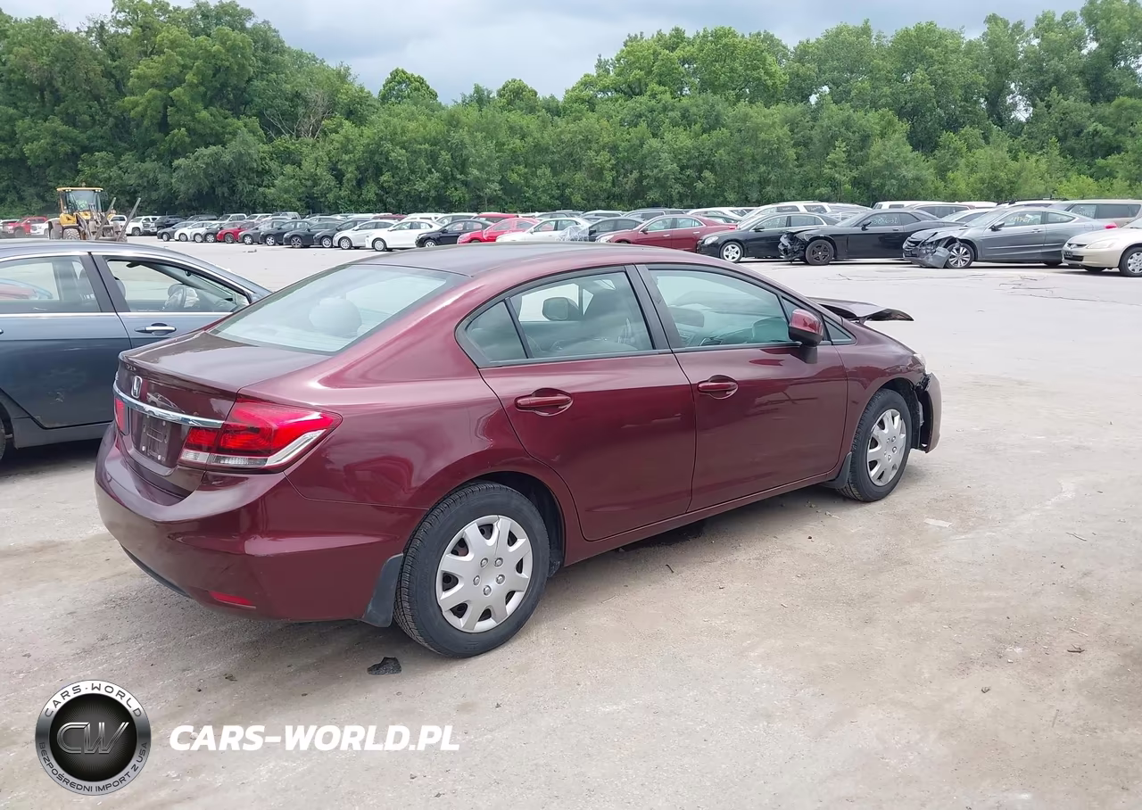2013 Honda Civic Lx VIN:19XFB2F57DE089694 - 4