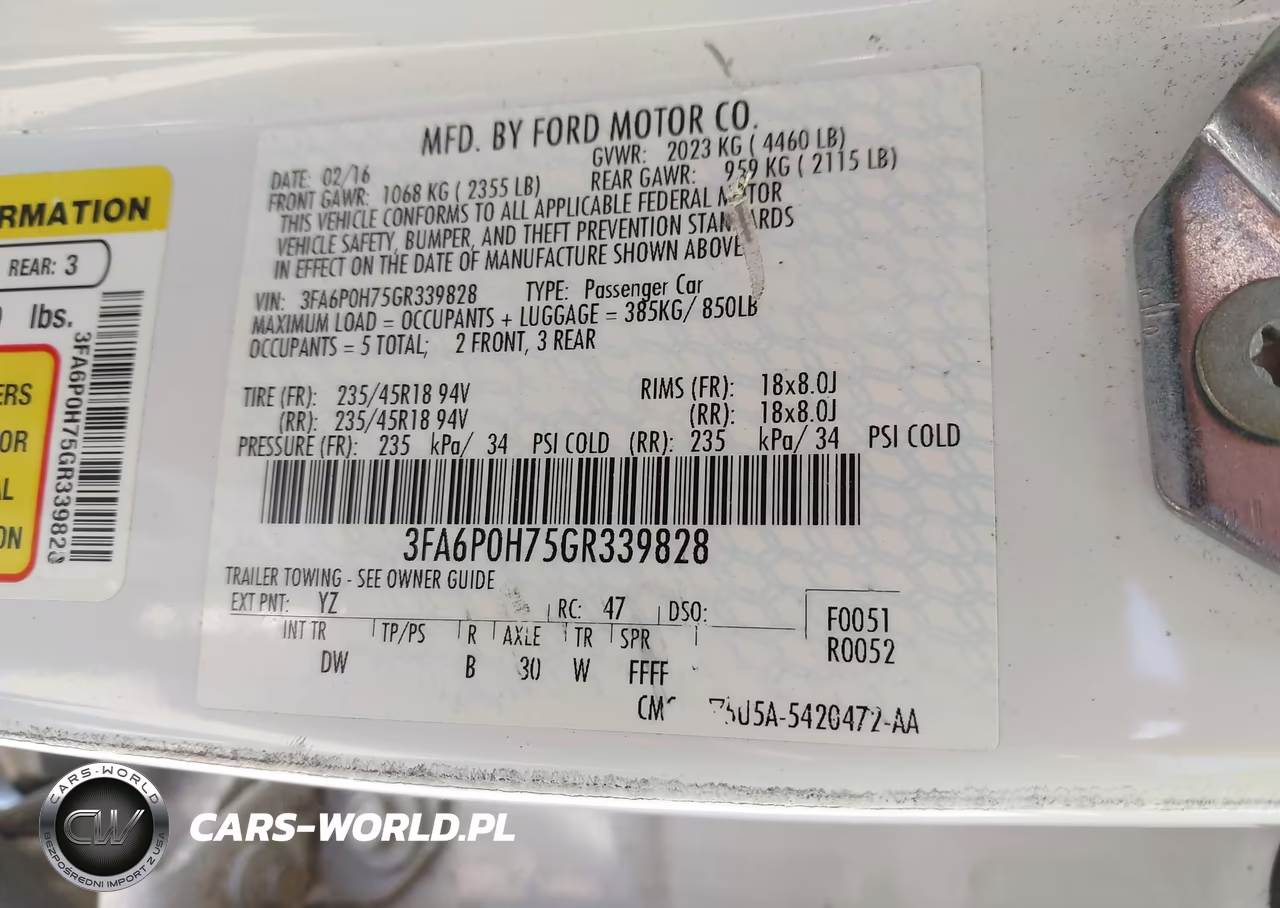 2016 Ford Fusion Se VIN:3FA6P0H75GR339828 - 9