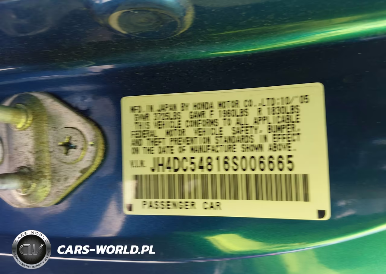 2006 Acura Rsx VIN:JH4DC54816S006665 - 9