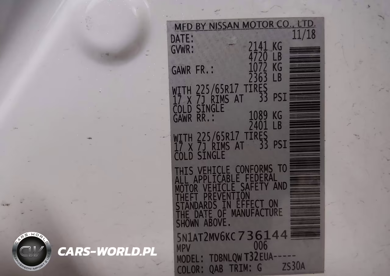 2019 Nissan Rogue Sv VIN:5N1AT2MV6KC736144 - 9