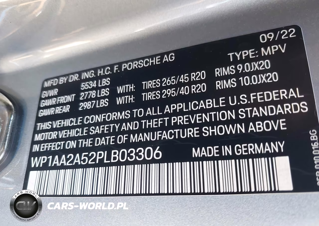 2023 Porsche Macan T VIN:WP1AA2A52PLB03306 - 9