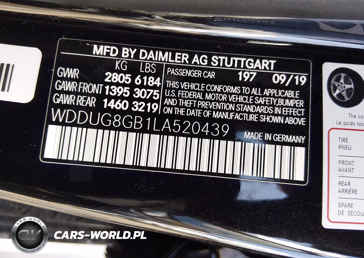 2020 Mercedes-Benz S 560 4Matic VIN:WDDUG8GB1LA520439 - 9