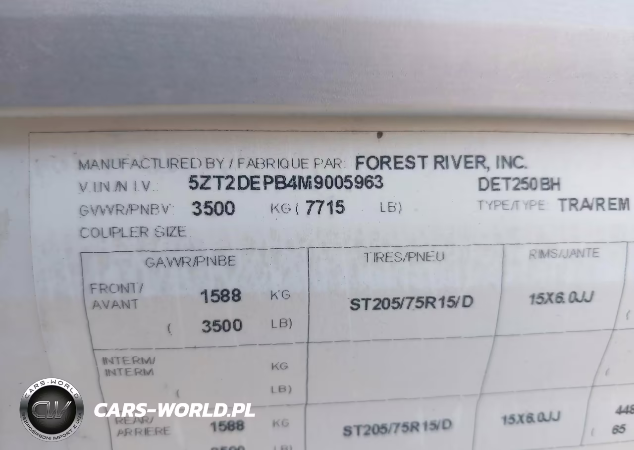 2021 Forest River Della Terra 250Bh VIN:5ZT2DEPB4M9005963 - 9