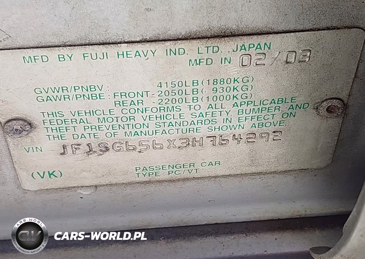 2003 Subaru Forester Xs VIN:JF1SG656X3H764292 - 9