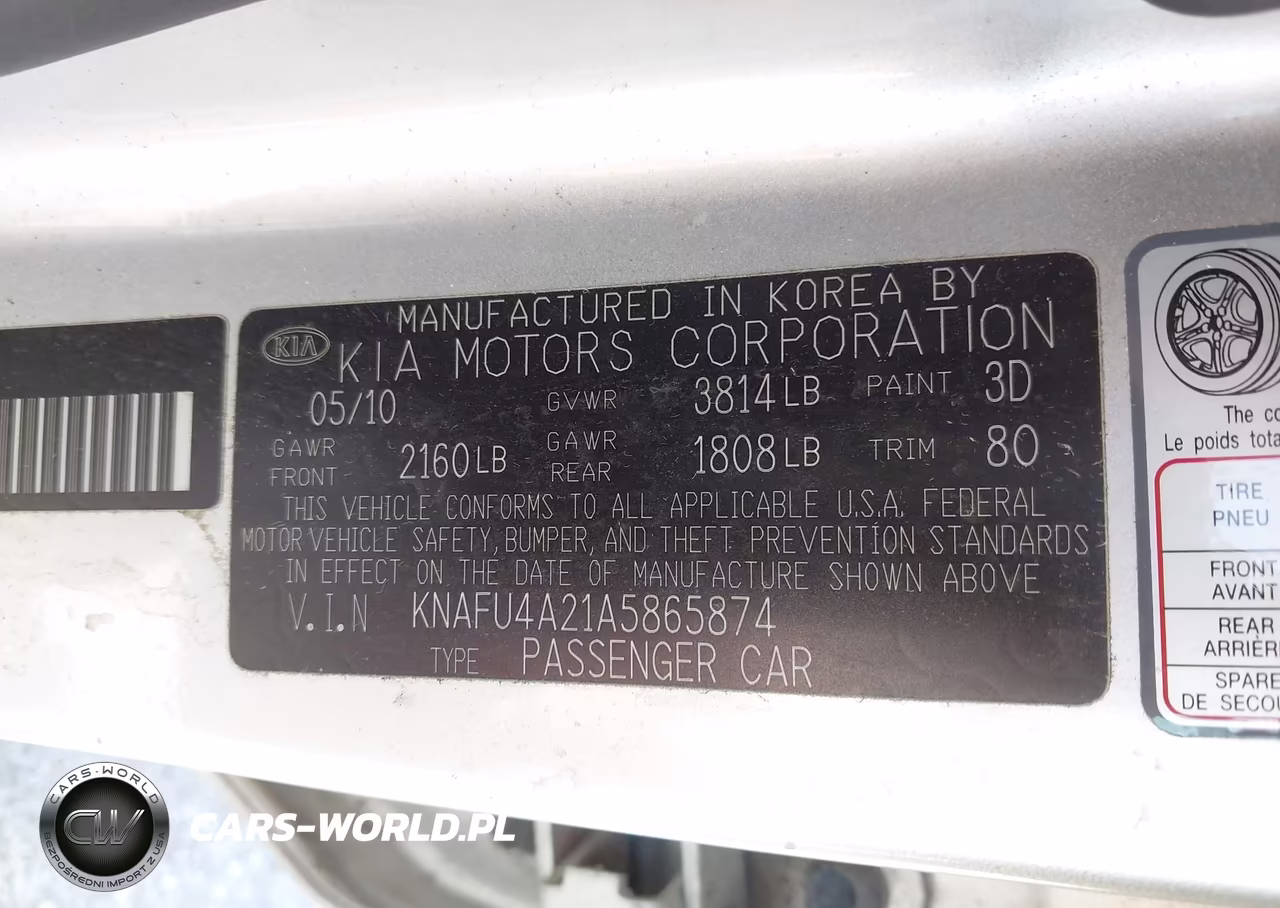 2010 Kia Forte Ex VIN:KNAFU4A21A5865874 - 9