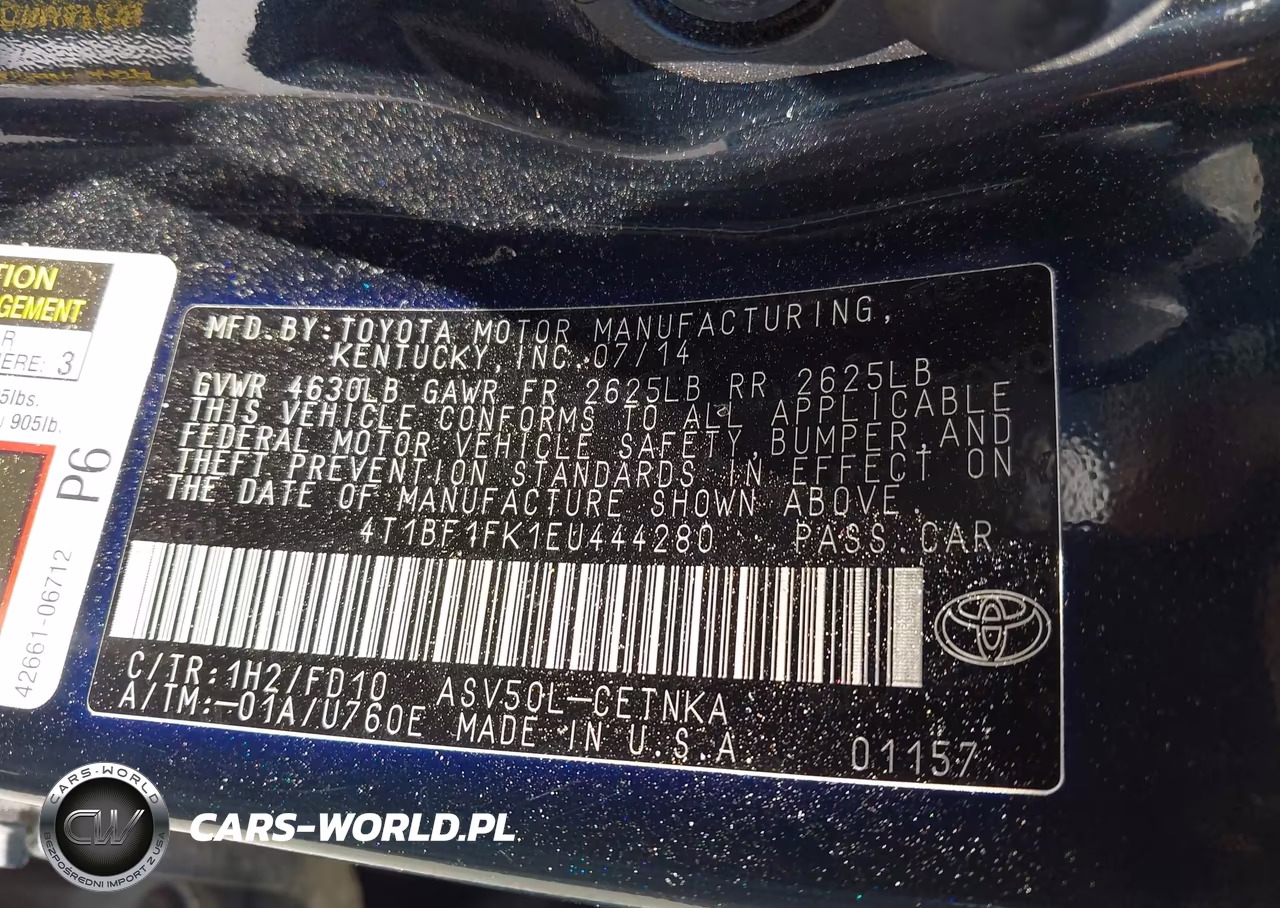 2014 Toyota Camry Le VIN:4T1BF1FK1EU444280 - 9