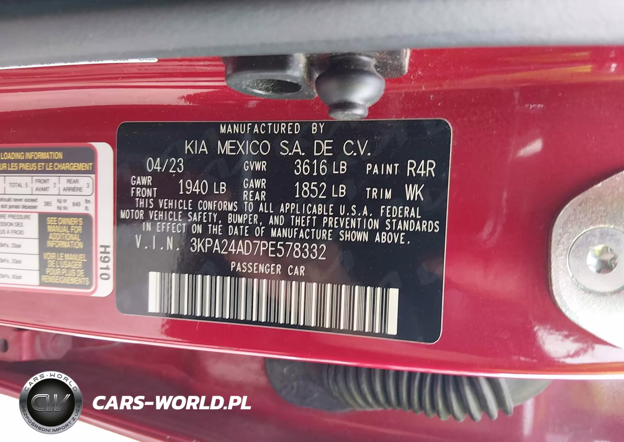 2023 Kia Rio S VIN:3KPA24AD7PE578332 - 9