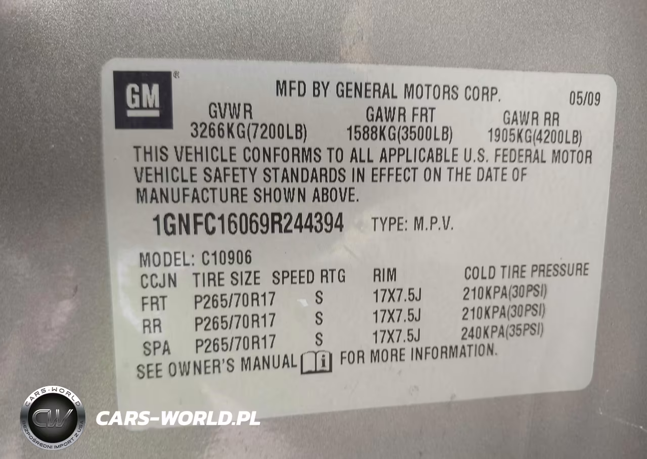 2009 Chevrolet Suburban 1500 Ls VIN:1GNFC16069R244394 - 9