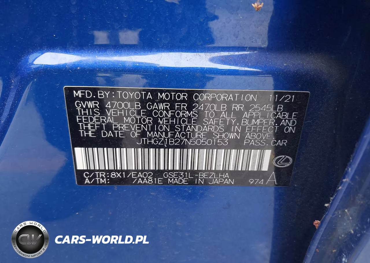 2022 Lexus Is 350 F Sport VIN:JTHGZ1B27N5050153 - 9