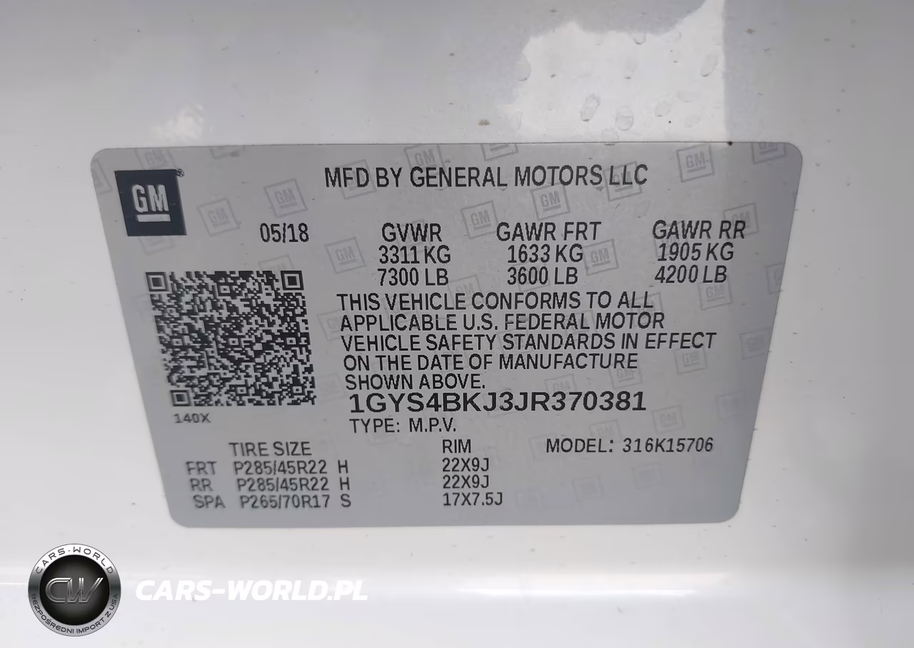2018 Cadillac Escalade Luxury VIN:1GYS4BKJ3JR370381 - 9